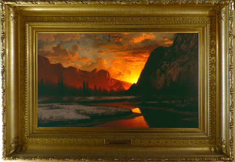 Sunset in the Yosemite-Valley, par William Bradford
                (1881)