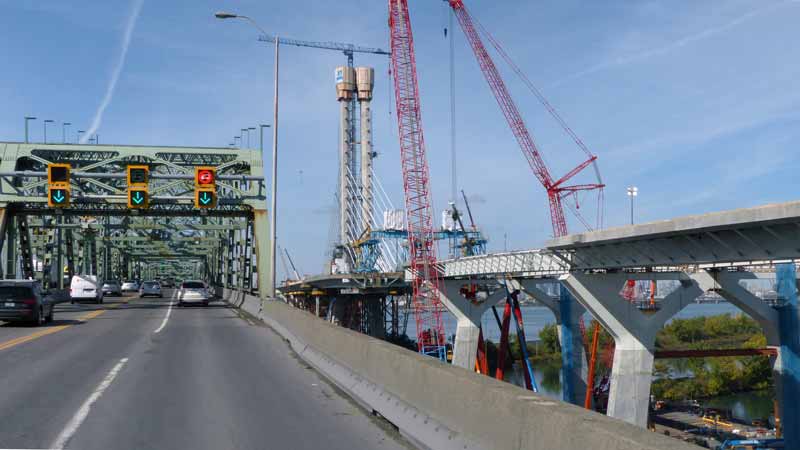 Montréal : construction du nouveau pont Champlain