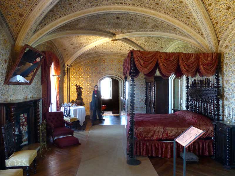 Palacio da Pena chambre du roi Fernando II.