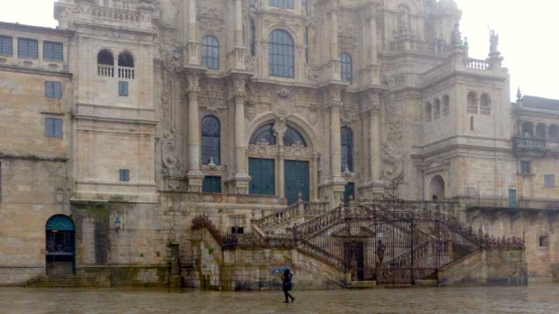Escalier de la cathédrale de Santiago