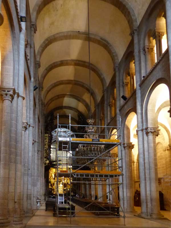Nef de la cathédrale de Santago da Compostela