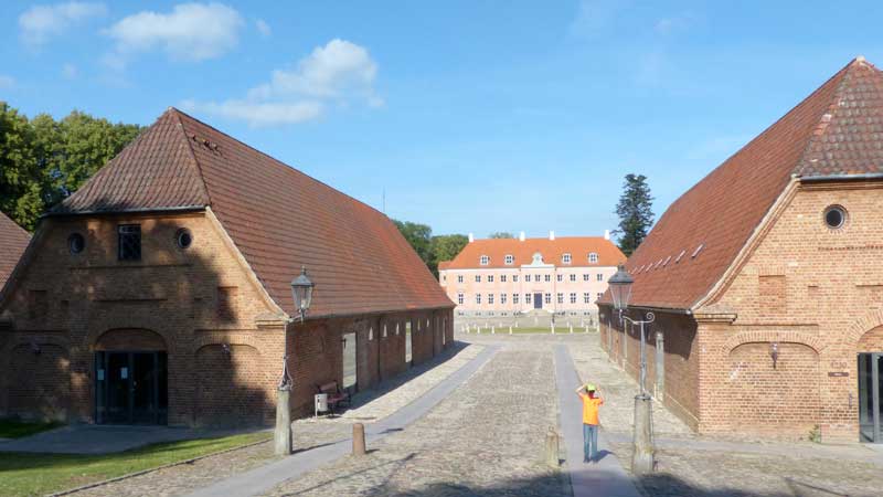 La grande cour du chateau de Moesgaard