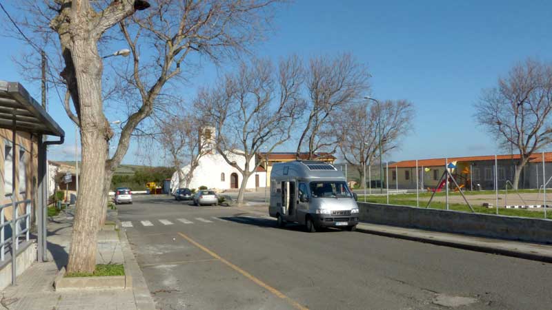 Bivouac sur la place de Palmadula