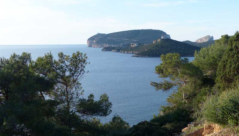 Capo Caccia en vue