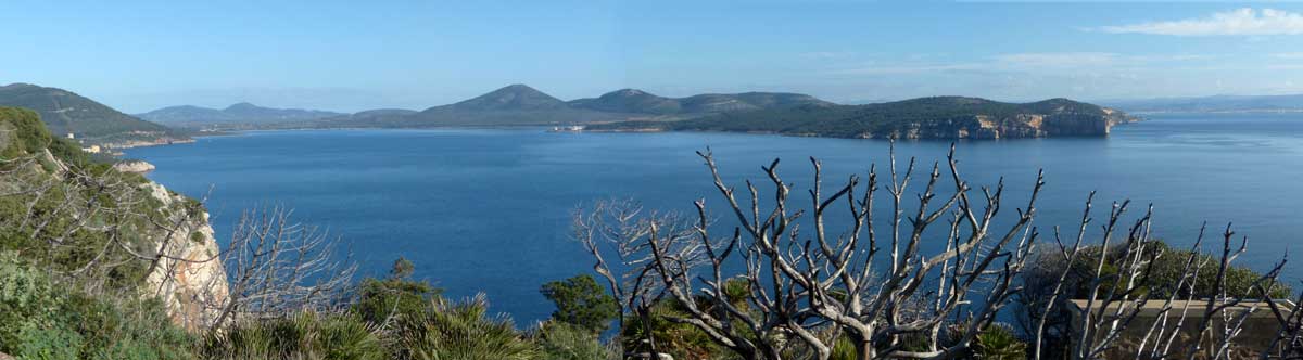 Depuis Capo Caccia, le Golfo de Porto Conte