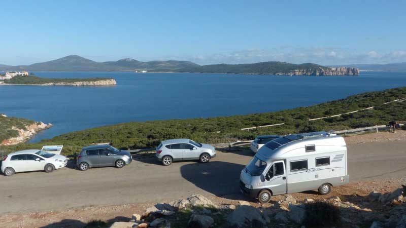 Capo-Caccia : Exsis devant la baie de Porto Conte