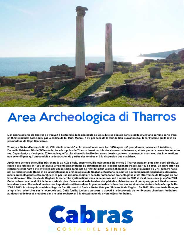 Affiche du site archéologique de Tharros