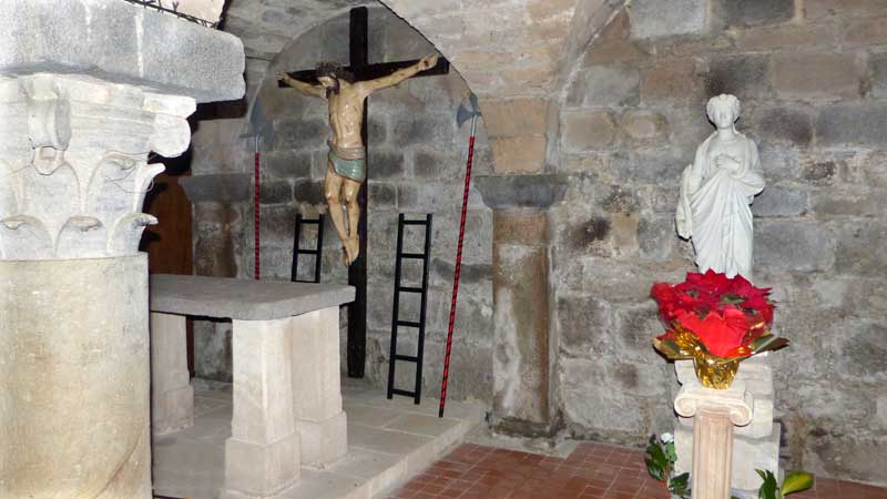 Dans la crypte de Santa Giusta