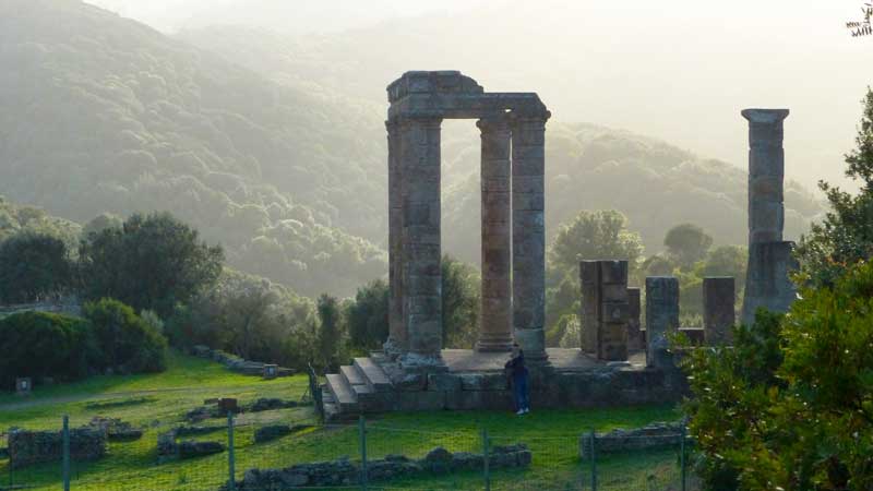 Temple d'Antas à contre-jour