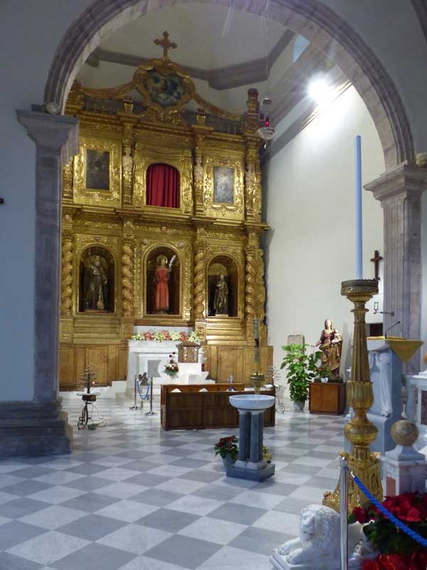 Retable de Sant' Antioco dans la cathedrale
                      d'Iglesias