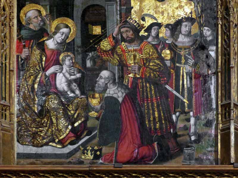 Les rois mages
                      du retable de Nostra-Signora-del-Regno