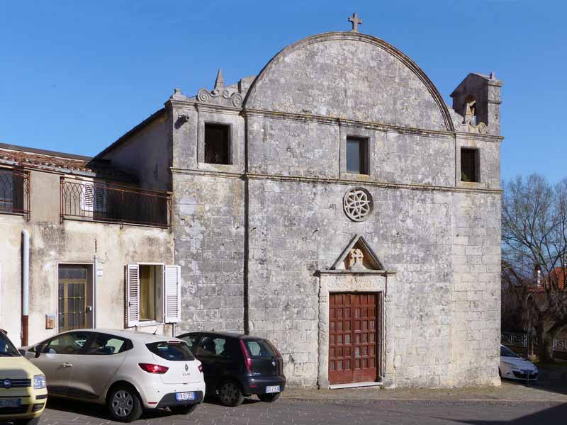 Florinas : façade de la chiesa di Santa Croce (XVIIème)