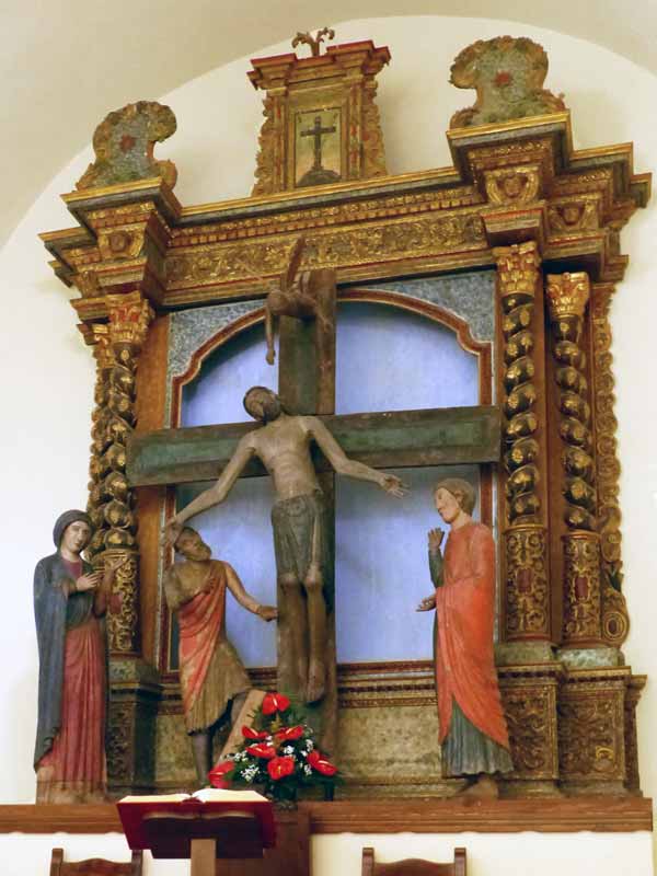 Bulzi, chiesa-San-Sebastiano : Déposition de la
                  Croix (XIIIème)