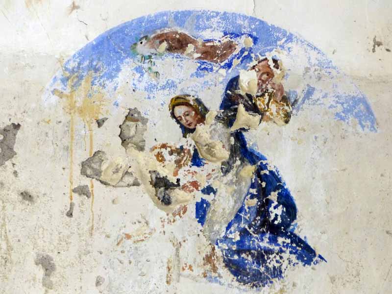 Restes de fresque de San Pantaleo