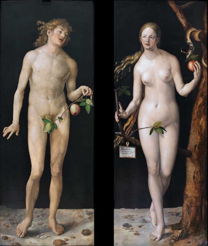 Adam et Eve par Albrecht Dürer 1507