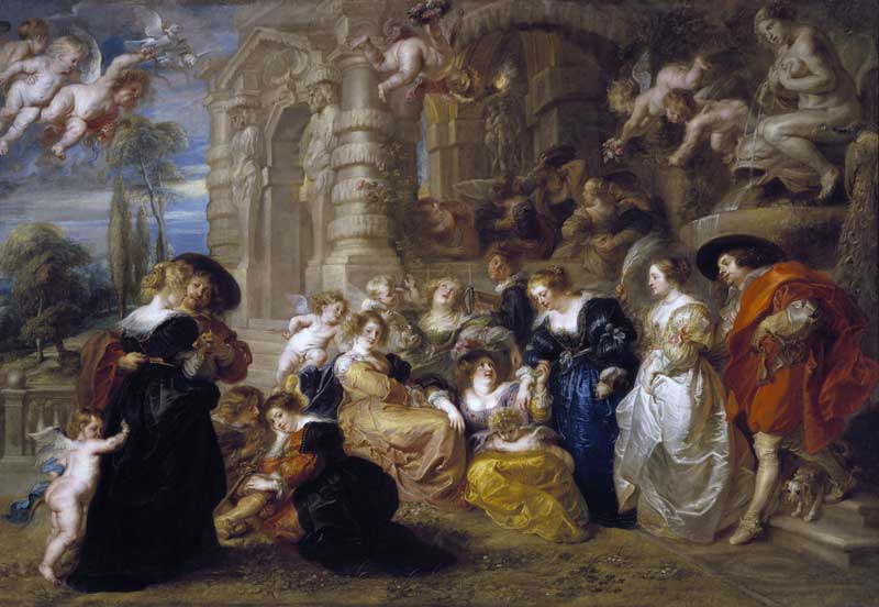 Le Jardin de l'Amour par Pieter Paul Rubens
                      (1633-1634)
