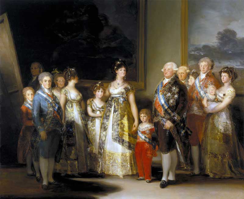 La familia de Carlos IV, par Francisco de Goya
              (1801)