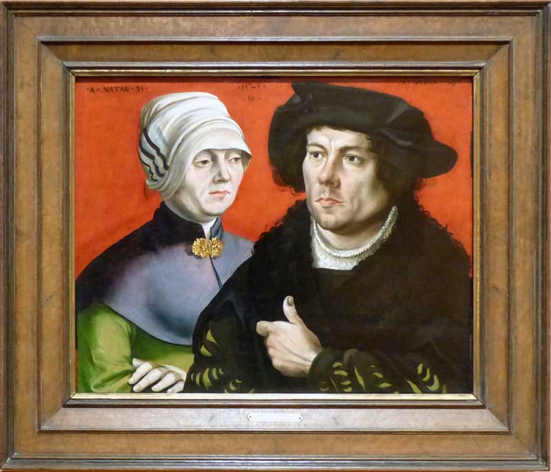 Portrait d'un couple marié, par Gabriel Zehender
                  (1525)