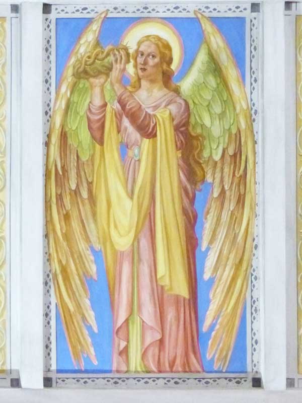 Église Ste-Amélie : un ange de la voûte