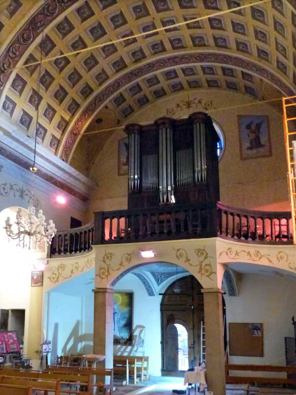 Olmeto : tribune et orgue de l'église Ste-Marie