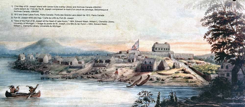 Fort
            St-Joseph : gravure