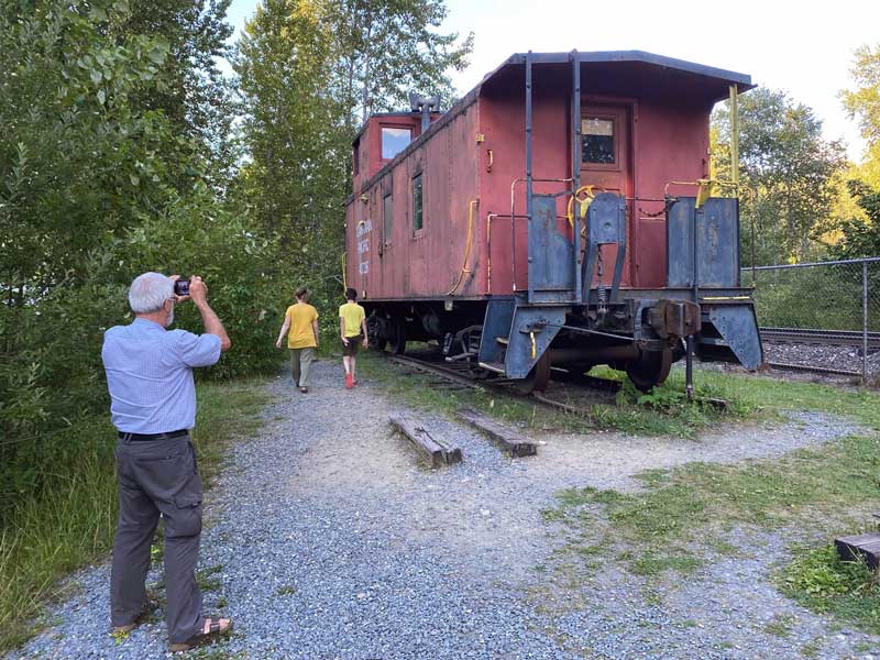 Eagle Pass, Craigellachie : le fourgon de queue
              (caboose)