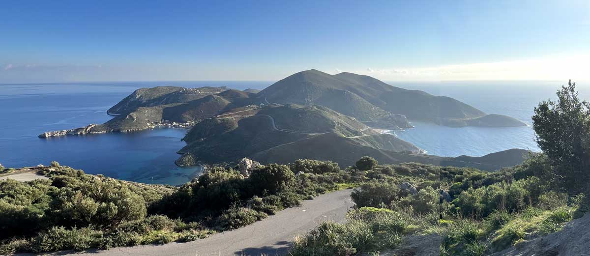 Belvedere sur le Cap Tenare - Porto Cagio et Marmari