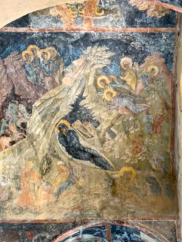 Nativité sur un transept du monastère
                  Peribleptos