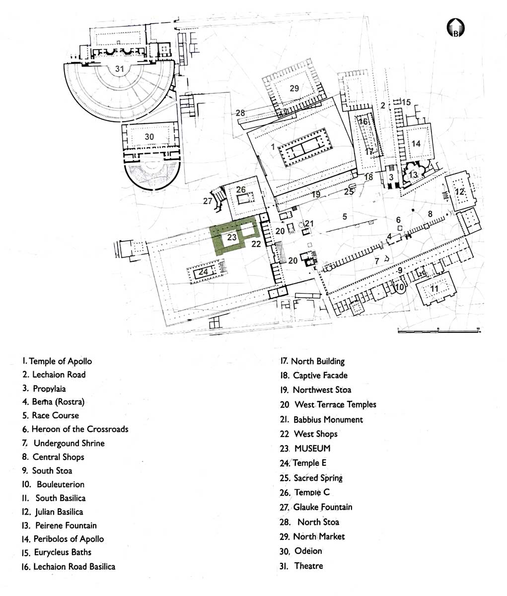 Plan de
            l'Ancienne Corinthe