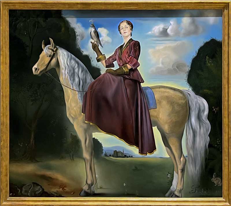 Fantaisie-equestre---Lady-Dunn-par-Salvador-Dali-1954