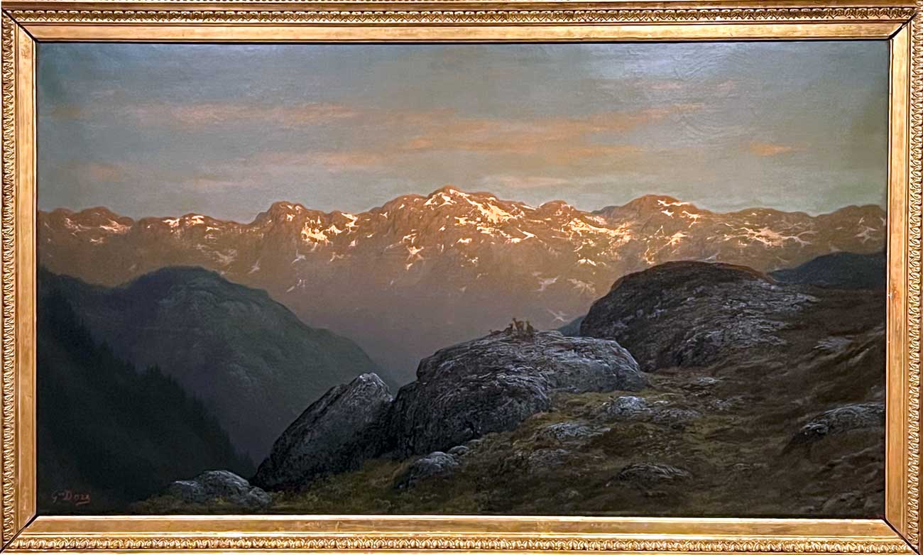 Paysage des Pyrenées par Gustave Moreau c.1876