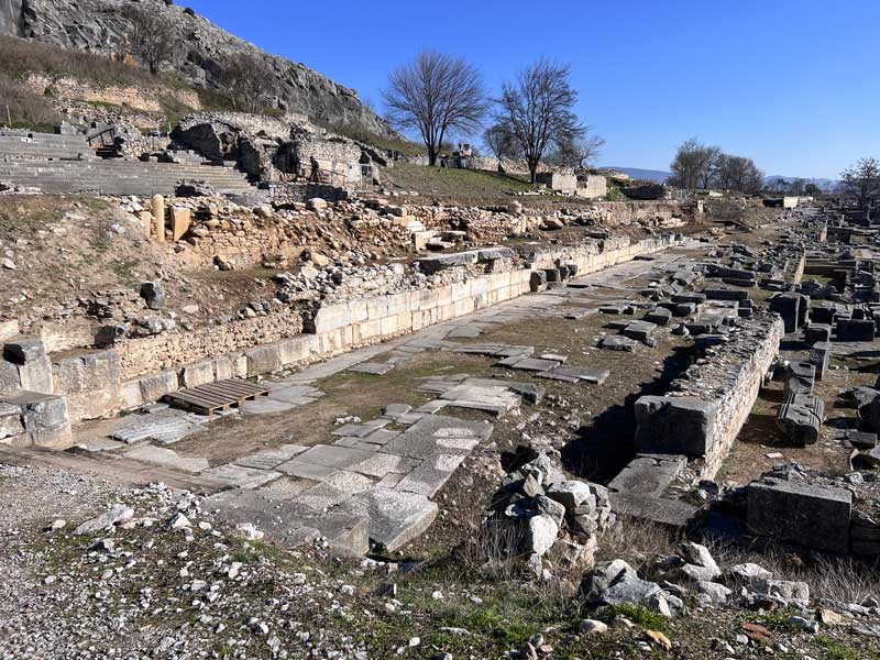 Philippi
              : la Via Egnatia traversant la ville