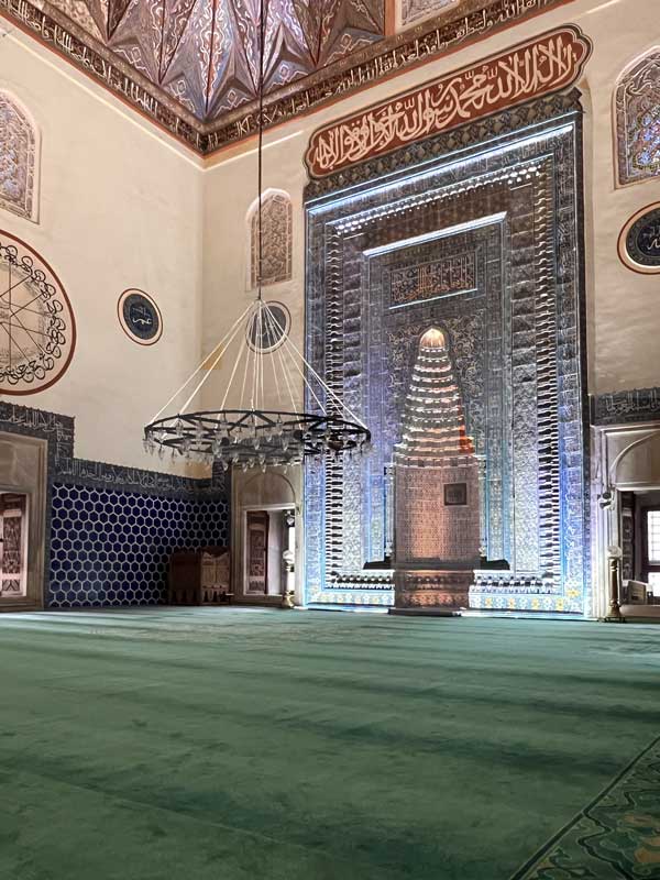 Yesil Cami : la qibla et son mihrab