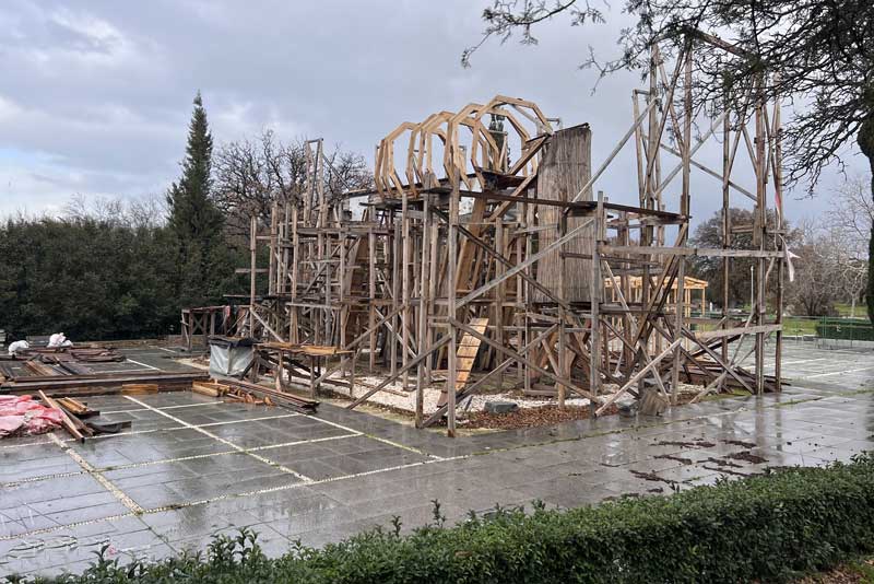 Troie : le cheval de bois en restauration