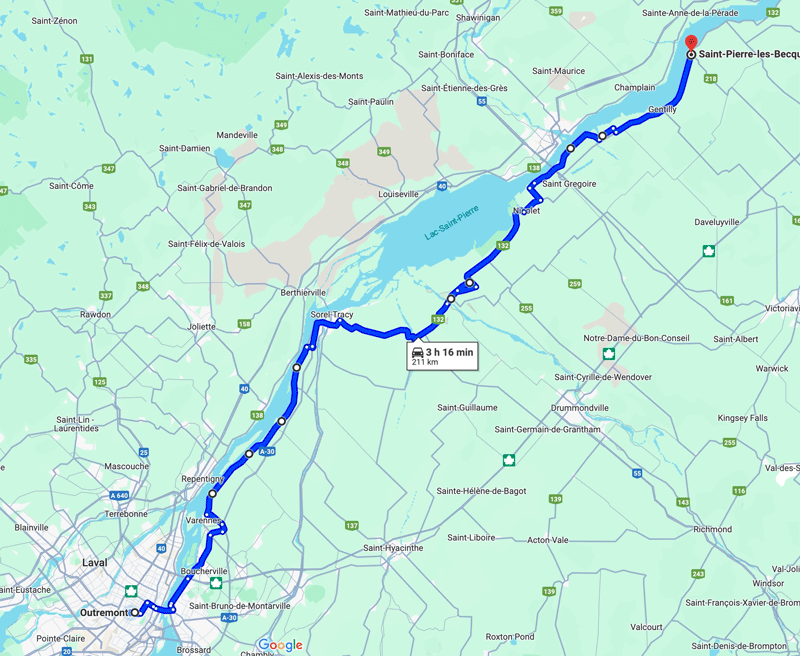 D'Outremont-a-St-Pierre-les-Becquets