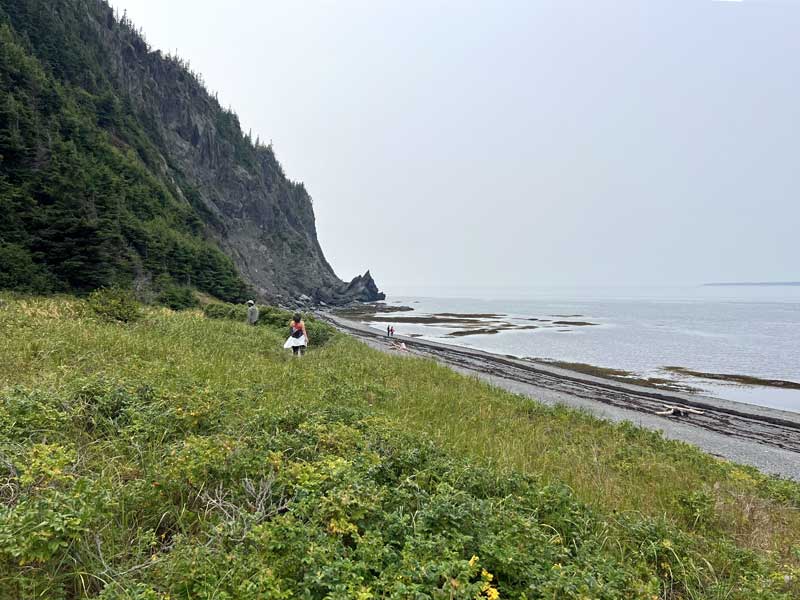 Parc du-Bic : sur la plage de l'Anse à Voilier