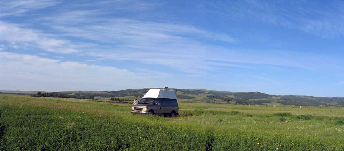 Bivouac dans la Prairie à Fort Walsh (Saskatchewan)